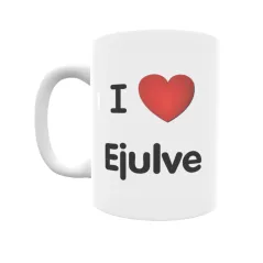 Taza - I ❤ Ejulve Regalo original y funcional. Taza personalizada de tu localidad.