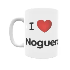 Taza - I ❤ Nogueras Regalo original y funcional. Taza personalizada de tu localidad.