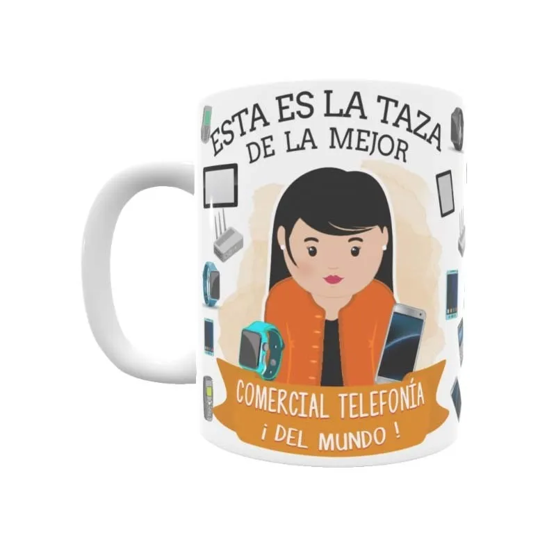 Taza Comercial de Telefonía (Ella)