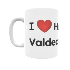 Taza - I ❤ Huerta de Valdecarábanos Regalo original y funcional. Taza personalizada de tu localidad.