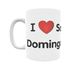 Taza - I ❤ Santo Domingo-Caudilla Regalo original y funcional. Taza personalizada de tu localidad.