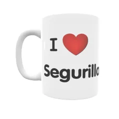 Taza - I ❤ Segurilla Regalo original y funcional. Taza personalizada de tu localidad.