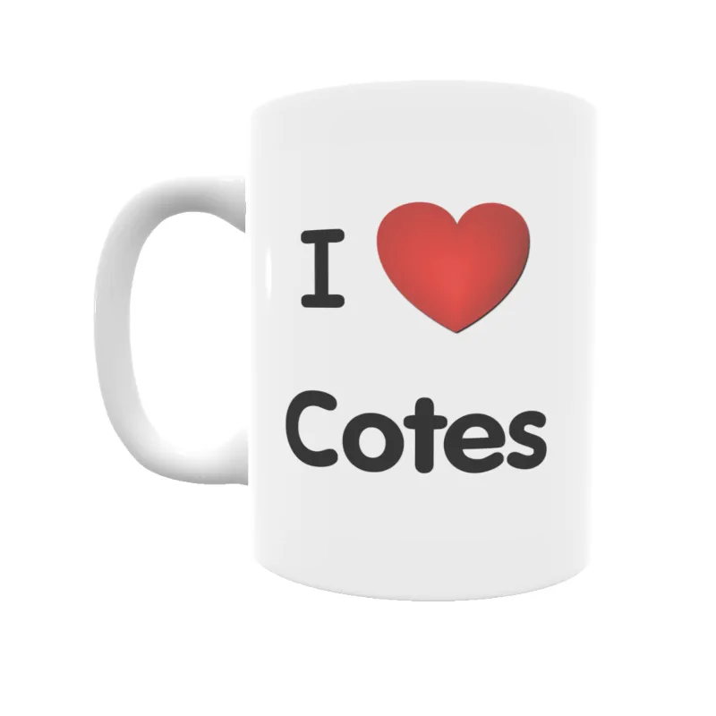 Taza - I ❤ Cotes