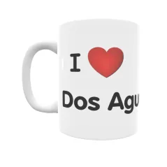 Taza - I ❤ Dos Aguas Regalo original y funcional. Taza personalizada de tu localidad.