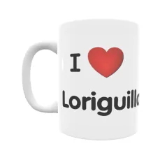 Taza - I ❤ Loriguilla Regalo original y funcional. Taza personalizada de tu localidad.