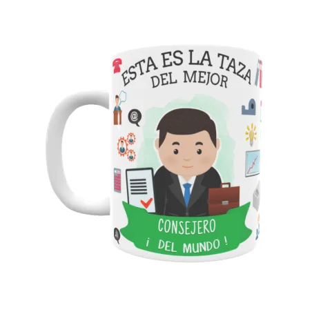 Taza personalizada con tu dedicatoria para EL mejor CONSEJERO