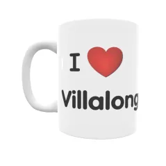 Taza - I ❤ Villalonga Regalo original y funcional. Taza personalizada de tu localidad.