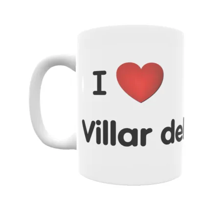 Taza - I ❤ Villar del Arzobispo Regalo original y funcional. Taza personalizada de tu localidad.