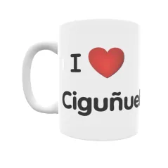 Taza - I ❤ Ciguñuela Regalo original y funcional. Taza personalizada de tu localidad.