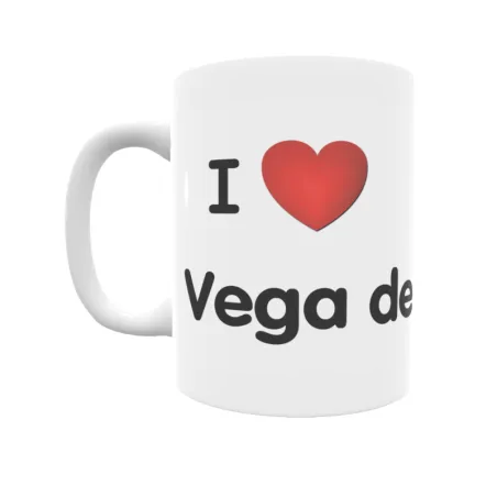 Taza - I ❤ Vega de Ruiponce Regalo original y funcional. Taza personalizada de tu localidad.