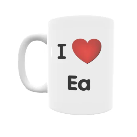 Taza - I ❤ Ea Regalo original y funcional. Taza personalizada de tu localidad.