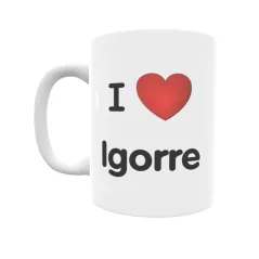 Taza - I ❤ Igorre Regalo original y funcional. Taza personalizada de tu localidad.