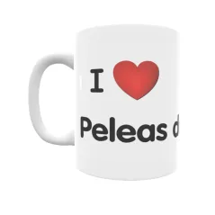 Taza - I ❤ Peleas de Abajo Regalo original y funcional. Taza personalizada de tu localidad.