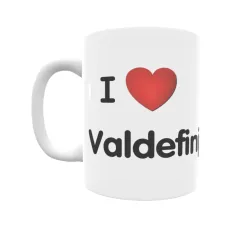 Taza - I ❤ Valdefinjas Regalo original y funcional. Taza personalizada de tu localidad.