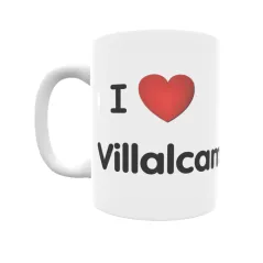 Taza - I ❤ Villalcampo Regalo original y funcional. Taza personalizada de tu localidad.