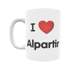 Taza - I ❤ Alpartir Regalo original y funcional. Taza personalizada de tu localidad.