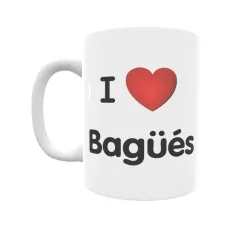 Taza - I ❤ Bagüés Regalo original y funcional. Taza personalizada de tu localidad.