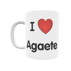 Taza - I ❤ Agaete Regalo original y funcional. Taza personalizada de tu localidad.