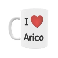 Taza - I ❤ Arico Regalo original y funcional. Taza personalizada de tu localidad.