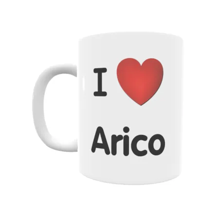 Taza - I ❤ Arico Regalo original y funcional. Taza personalizada de tu localidad.