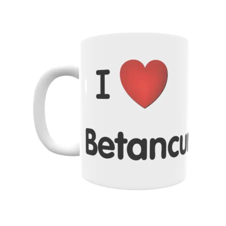 Taza - I ❤ Betancuria Regalo original y funcional. Taza personalizada de tu localidad.