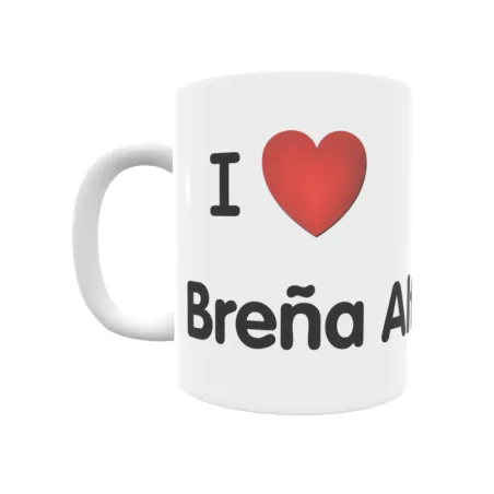 Taza - I ❤ Breña Alta Regalo original y funcional. Taza personalizada de tu localidad.