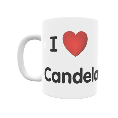 Taza - I ❤ Candelaria Regalo original y funcional. Taza personalizada de tu localidad.