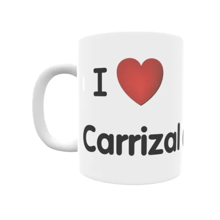 Taza - I ❤ Carrizal de Ingenio Regalo original y funcional. Taza personalizada de tu localidad.