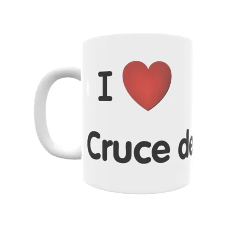 Taza - I ❤ Cruce de Arinaga Regalo original y funcional. Taza personalizada de tu localidad.