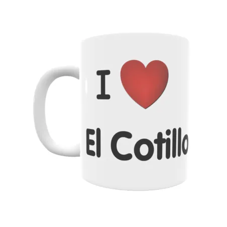 Taza - I ❤ El Cotillo Regalo original y funcional. Taza personalizada de tu localidad.