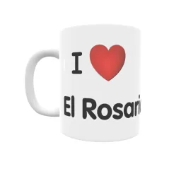 Taza - I ❤ El Rosario Regalo original y funcional. Taza personalizada de tu localidad.