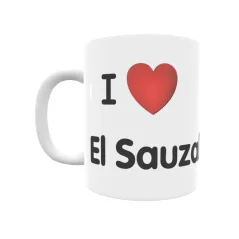 Taza - I ❤ El Sauzal Regalo original y funcional. Taza personalizada de tu localidad.