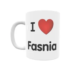 Taza - I ❤ Fasnia Regalo original y funcional. Taza personalizada de tu localidad.