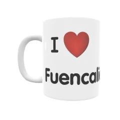 Taza - I ❤ Fuencaliente Regalo original y funcional. Taza personalizada de tu localidad.