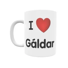 Taza - I ❤ Gáldar Regalo original y funcional. Taza personalizada de tu localidad.