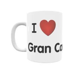 Taza - I ❤ Gran Canaria Regalo original y funcional. Taza personalizada de tu localidad.