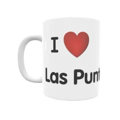 Taza - I ❤ Las Puntas Regalo original y funcional. Taza personalizada de tu localidad.