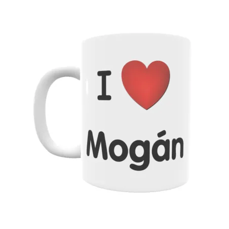 Taza - I ❤ Mogán Regalo original y funcional. Taza personalizada de tu localidad.