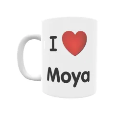 Taza - I ❤ Moya Regalo original y funcional. Taza personalizada de tu localidad.