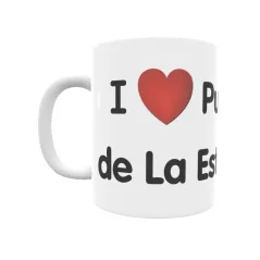 Taza - I ❤ Puerto de La Estaca Regalo original y funcional. Taza personalizada de tu localidad.