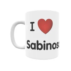 Taza - I ❤ Sabinosa Regalo original y funcional. Taza personalizada de tu localidad.