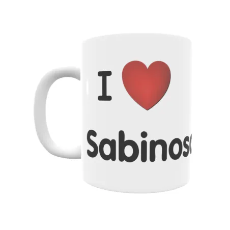 Taza - I ❤ Sabinosa Regalo original y funcional. Taza personalizada de tu localidad.