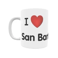 Taza - I ❤ San Bartolomé Regalo original y funcional. Taza personalizada de tu localidad.