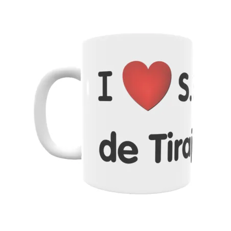 Taza - I ❤ San Bartolomé de Tirajana Regalo original y funcional. Taza personalizada de tu localidad.