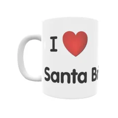 Taza - I ❤ Santa Brígida Regalo original y funcional. Taza personalizada de tu localidad.