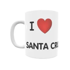 Taza - I ❤ Santa Cruz de Tenerife Regalo original y funcional. Taza personalizada de tu localidad.