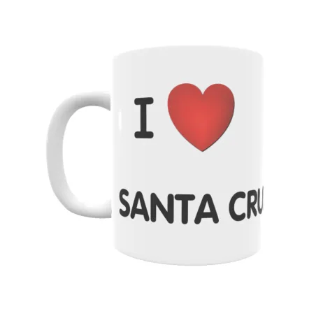 Taza - I ❤ Santa Cruz de Tenerife Regalo original y funcional. Taza personalizada de tu localidad.