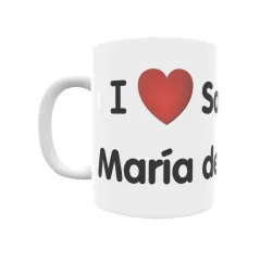 Taza - I ❤ Santa María de Guía Regalo original y funcional. Taza personalizada de tu localidad.