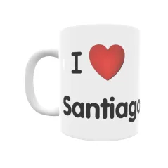 Taza - I ❤ Santiago del Teide Regalo original y funcional. Taza personalizada de tu localidad.