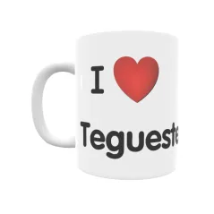 Taza - I ❤ Tegueste Regalo original y funcional. Taza personalizada de tu localidad.